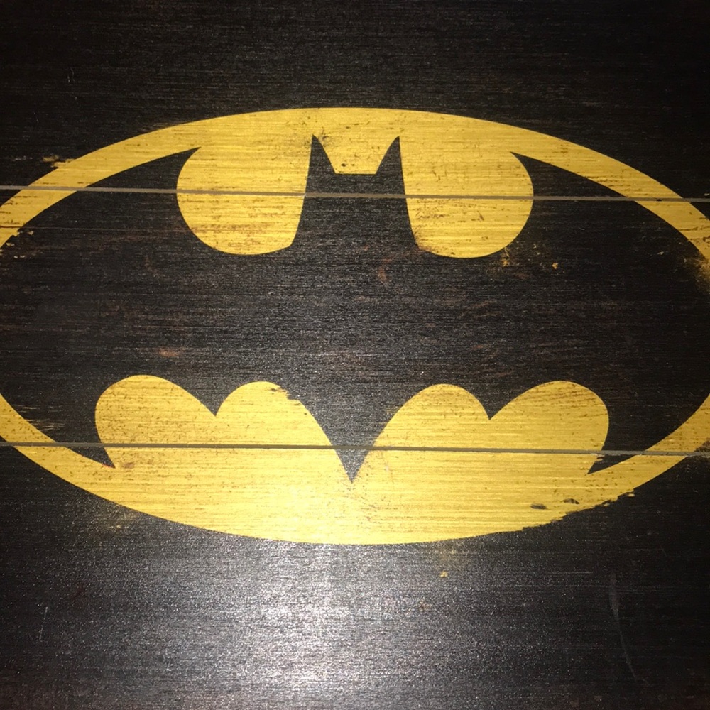 Wooden Batman poster